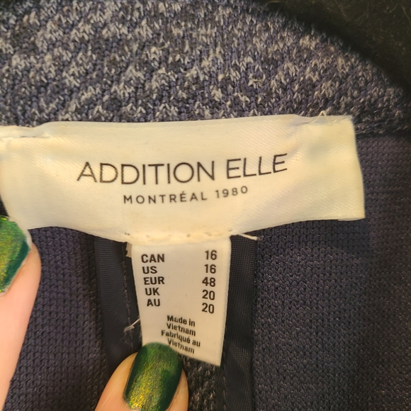 Addition Elle Blue Textured Blazer - Picture 4 of 7